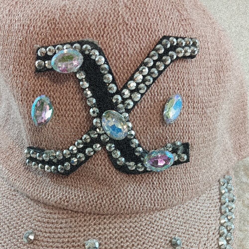 Pink Hat With Rhinestone Detailing - Picture 3 of 8